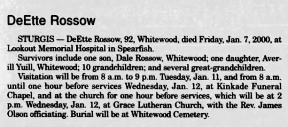 Clipping from Rapid City Journal